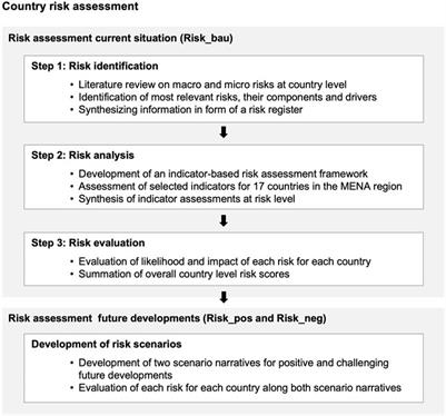 Country risks analysis for the development of green hydrogen and synthetic fuel sectors in the MENA region